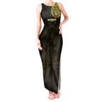 Personalized Richmond Tigers Polynesian Tank Maxi Dress Tribal Chest and Sleeve Tattoo Heritage Warrior