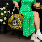 Personalized Richmond Tigers Polynesian Tote Bag Tribal Chest and Sleeve Tattoo Heritage Warrior