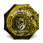 Personalized Richmond Tigers Polynesian Umbrella Tribal Chest and Sleeve Tattoo Heritage Warrior