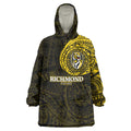 Personalized Richmond Tigers Polynesian Wearable Blanket Hoodie Tribal Chest and Sleeve Tattoo Heritage Warrior