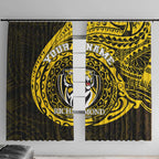 Personalized Richmond Tigers Polynesian Window Curtain Tribal Chest and Sleeve Tattoo Heritage Warrior