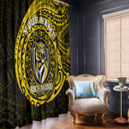Personalized Richmond Tigers Polynesian Window Curtain Tribal Chest and Sleeve Tattoo Heritage Warrior