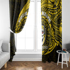Personalized Richmond Tigers Polynesian Window Curtain Tribal Chest and Sleeve Tattoo Heritage Warrior