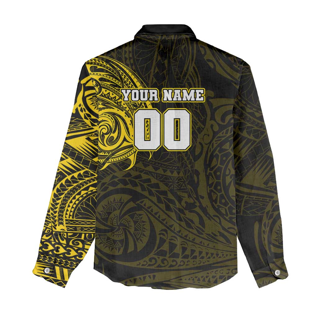 Personalized Richmond Tigers Polynesian Women Casual Shirt Tribal Chest and Sleeve Tattoo Heritage Warrior