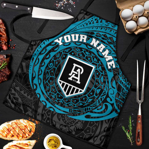 Personalized Port Adelaide Power Polynesian Apron Tribal Chest and Sleeve Tattoo Heritage Warrior