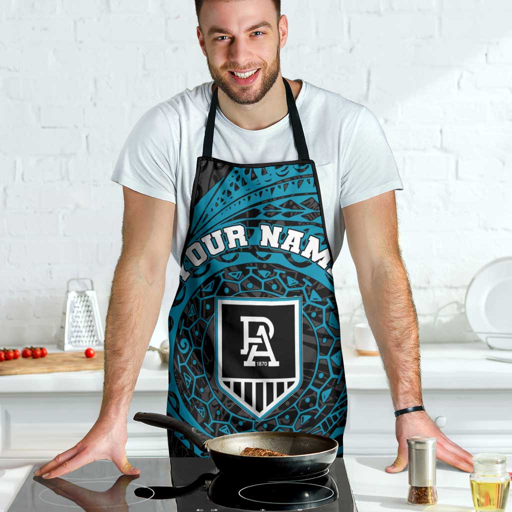 Personalized Port Adelaide Power Polynesian Apron Tribal Chest and Sleeve Tattoo Heritage Warrior