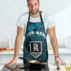 Personalized Port Adelaide Power Polynesian Apron Tribal Chest and Sleeve Tattoo Heritage Warrior
