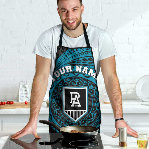 Personalized Port Adelaide Power Polynesian Apron Tribal Chest and Sleeve Tattoo Heritage Warrior