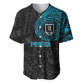 Personalized Port Adelaide Power Polynesian Baseball Jersey Tribal Chest and Sleeve Tattoo Heritage Warrior