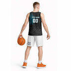 Personalized Port Adelaide Power Polynesian Basketball Jersey Tribal Chest and Sleeve Tattoo Heritage Warrior