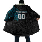Personalized Port Adelaide Power Polynesian Cloak Tribal Chest and Sleeve Tattoo Heritage Warrior