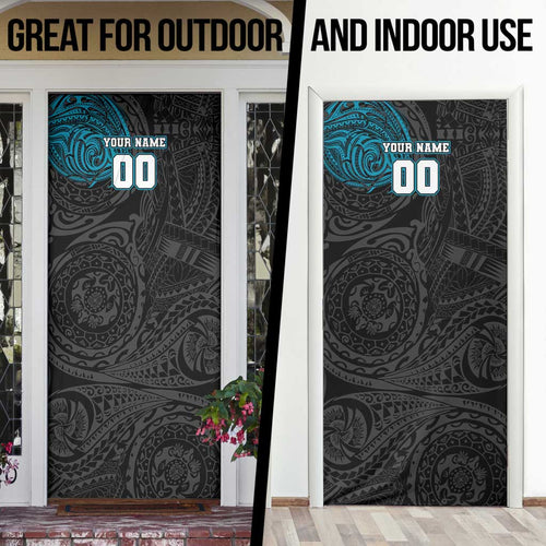 Personalized Port Adelaide Power Polynesian Door Cover Tribal Chest and Sleeve Tattoo Heritage Warrior