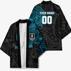 Personalized Port Adelaide Power Polynesian Kimono Tribal Chest and Sleeve Tattoo Heritage Warrior