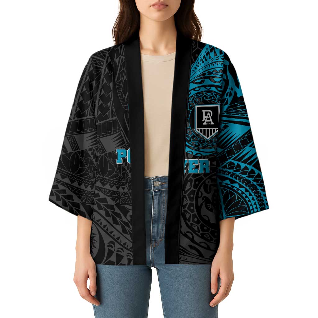 Personalized Port Adelaide Power Polynesian Kimono Tribal Chest and Sleeve Tattoo Heritage Warrior