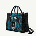 Personalized Port Adelaide Power Polynesian Leather Bag Tribal Chest and Sleeve Tattoo Heritage Warrior