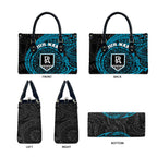 Personalized Port Adelaide Power Polynesian Leather Bag Tribal Chest and Sleeve Tattoo Heritage Warrior