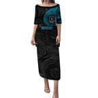 Personalized Port Adelaide Power Polynesian Puletasi Tribal Chest and Sleeve Tattoo Heritage Warrior
