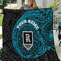 Personalized Port Adelaide Power Polynesian Quilt Tribal Chest and Sleeve Tattoo Heritage Warrior