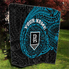 Personalized Port Adelaide Power Polynesian Quilt Tribal Chest and Sleeve Tattoo Heritage Warrior