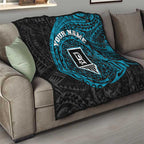 Personalized Port Adelaide Power Polynesian Quilt Tribal Chest and Sleeve Tattoo Heritage Warrior