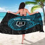Personalized Port Adelaide Power Polynesian Sarong Tribal Chest and Sleeve Tattoo Heritage Warrior