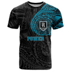 Personalized Port Adelaide Power Polynesian T Shirt Tribal Chest and Sleeve Tattoo Heritage Warrior