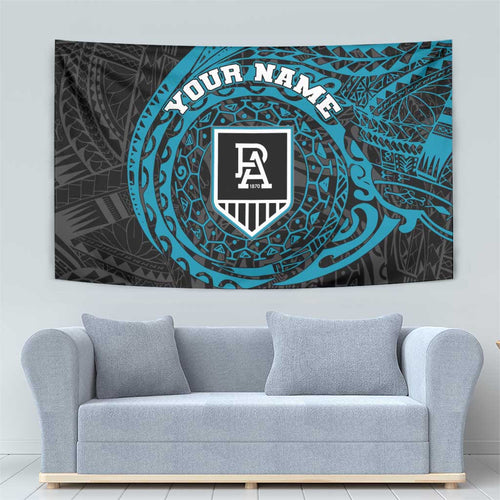 Personalized Port Adelaide Power Polynesian Tapestry Tribal Chest and Sleeve Tattoo Heritage Warrior