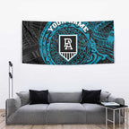 Personalized Port Adelaide Power Polynesian Tapestry Tribal Chest and Sleeve Tattoo Heritage Warrior
