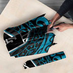 Personalized Port Adelaide Power Polynesian Umbrella Tribal Chest and Sleeve Tattoo Heritage Warrior