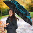 Personalized Port Adelaide Power Polynesian Umbrella Tribal Chest and Sleeve Tattoo Heritage Warrior