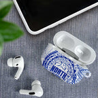 Personalized North Melbourne Kangaroos Polynesian AirPods Case Tribal Chest and Sleeve Tattoo Heritage Warrior