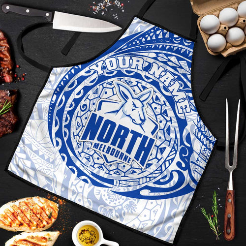 Personalized North Melbourne Kangaroos Polynesian Apron Tribal Chest and Sleeve Tattoo Heritage Warrior