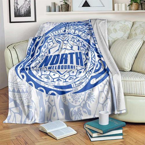 Personalized North Melbourne Kangaroos Polynesian Blanket Tribal Chest and Sleeve Tattoo Heritage Warrior