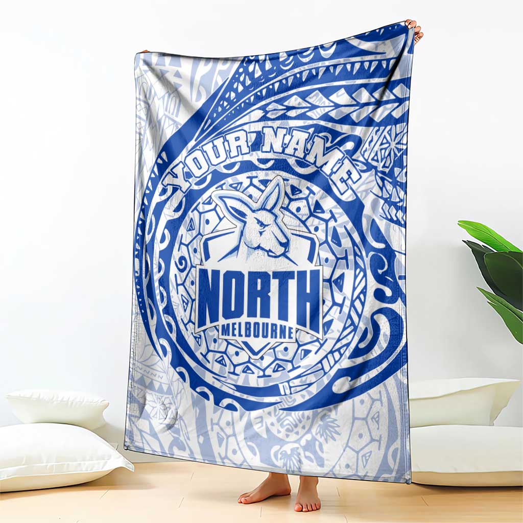 Personalized North Melbourne Kangaroos Polynesian Blanket Tribal Chest and Sleeve Tattoo Heritage Warrior