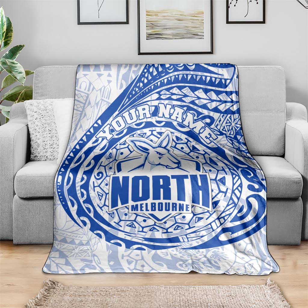 Personalized North Melbourne Kangaroos Polynesian Blanket Tribal Chest and Sleeve Tattoo Heritage Warrior