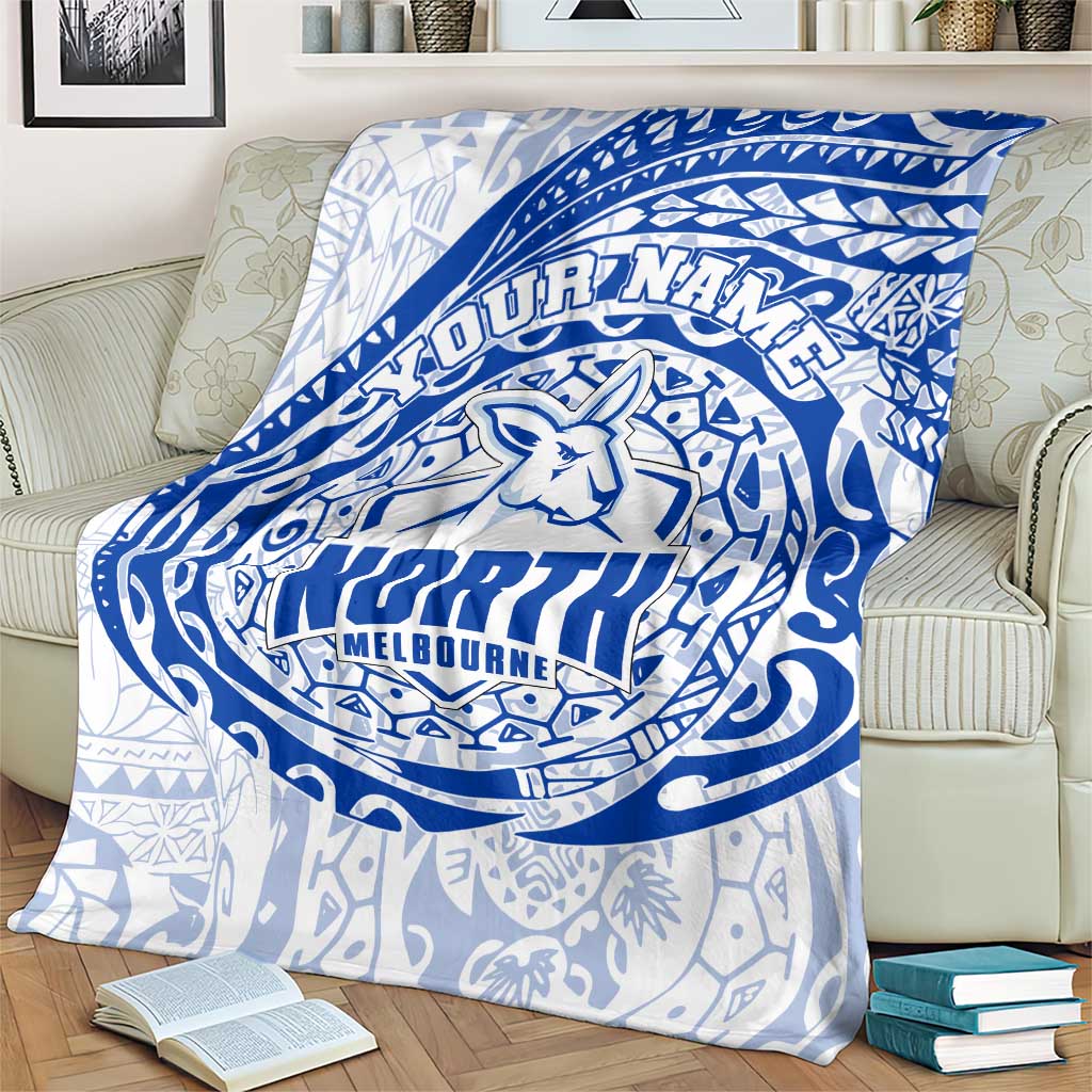Personalized North Melbourne Kangaroos Polynesian Blanket Tribal Chest and Sleeve Tattoo Heritage Warrior