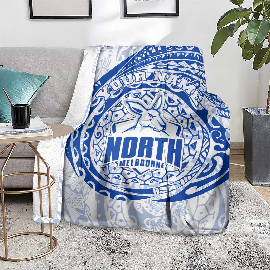 Personalized North Melbourne Kangaroos Polynesian Blanket Tribal Chest and Sleeve Tattoo Heritage Warrior