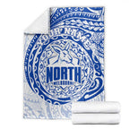Personalized North Melbourne Kangaroos Polynesian Blanket Tribal Chest and Sleeve Tattoo Heritage Warrior