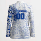 Personalized North Melbourne Kangaroos Polynesian Blazer Tribal Chest and Sleeve Tattoo Heritage Warrior