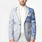 Personalized North Melbourne Kangaroos Polynesian Blazer Tribal Chest and Sleeve Tattoo Heritage Warrior