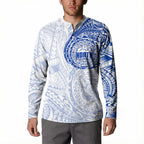 Personalized North Melbourne Kangaroos Polynesian Button Sweatshirt Tribal Chest and Sleeve Tattoo Heritage Warrior