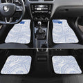 Personalized North Melbourne Kangaroos Polynesian Car Mats Tribal Chest and Sleeve Tattoo Heritage Warrior