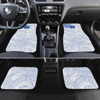 Personalized North Melbourne Kangaroos Polynesian Car Mats Tribal Chest and Sleeve Tattoo Heritage Warrior