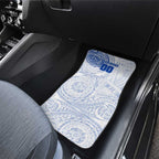Personalized North Melbourne Kangaroos Polynesian Car Mats Tribal Chest and Sleeve Tattoo Heritage Warrior