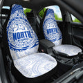 Personalized North Melbourne Kangaroos Polynesian Car Seat Cover Tribal Chest and Sleeve Tattoo Heritage Warrior