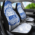 Personalized North Melbourne Kangaroos Polynesian Car Seat Cover Tribal Chest and Sleeve Tattoo Heritage Warrior