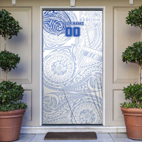 Personalized North Melbourne Kangaroos Polynesian Door Cover Tribal Chest and Sleeve Tattoo Heritage Warrior