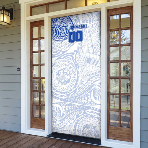 Personalized North Melbourne Kangaroos Polynesian Door Cover Tribal Chest and Sleeve Tattoo Heritage Warrior