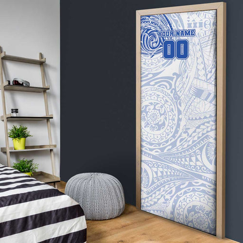 Personalized North Melbourne Kangaroos Polynesian Door Cover Tribal Chest and Sleeve Tattoo Heritage Warrior