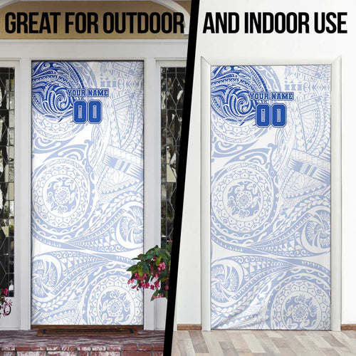 Personalized North Melbourne Kangaroos Polynesian Door Cover Tribal Chest and Sleeve Tattoo Heritage Warrior